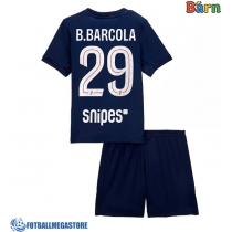 Fotballdrakt Barn Paris Saint-Germain Bradley Barcola #29 Hjemmedraktsett 2025-26 Kortermet (+ Korte bukser)